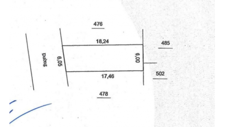 Em bán lô đất nền, đất vuống vắn, ô tô đỗ cửa Diện tích 107m2, Mặt tiền 6 m